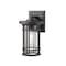 Z-Lite Jordan 1 Light Outdoor Wall Sconce, Black And Clear Seedy 570S-BK - alternate 5